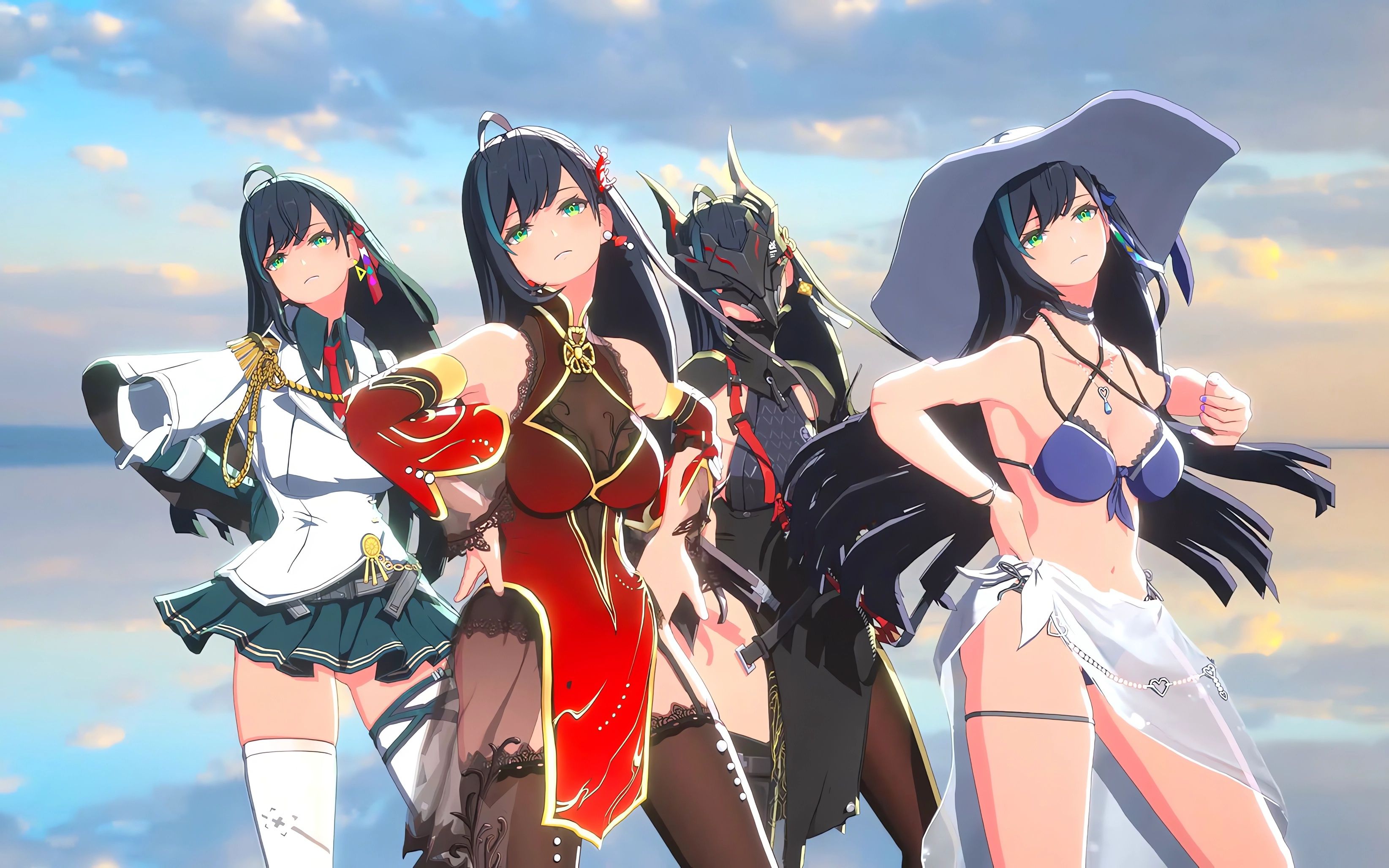 顶』起一支舞团【凛夜高定 | 蔚海赤心 | mmd模型配布】【二阶 | 泳装