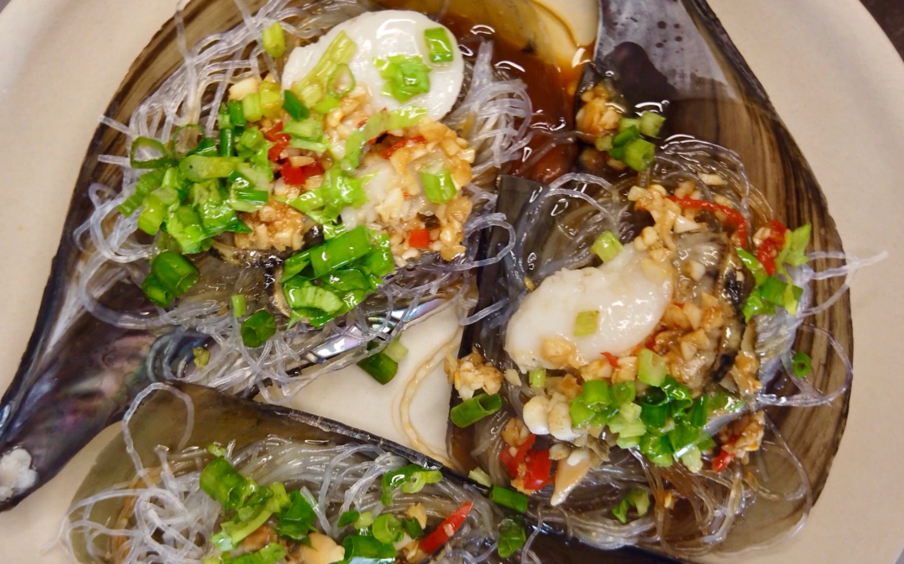 蒜蓉粉丝蒸带子 i steamed scallop