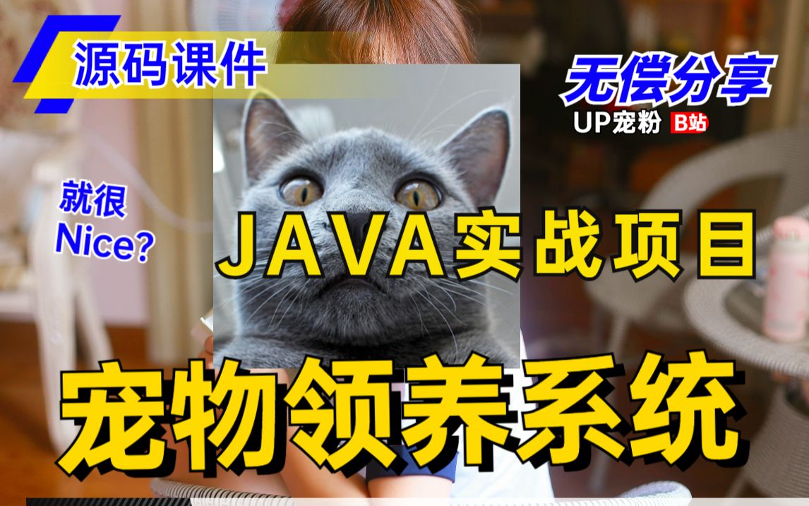 【Java项目】基于Javaweb开发的宠物领养系统(附源码)允许白嫖!Java毕业课程设计项目JAVA开发哔哩哔哩bilibili