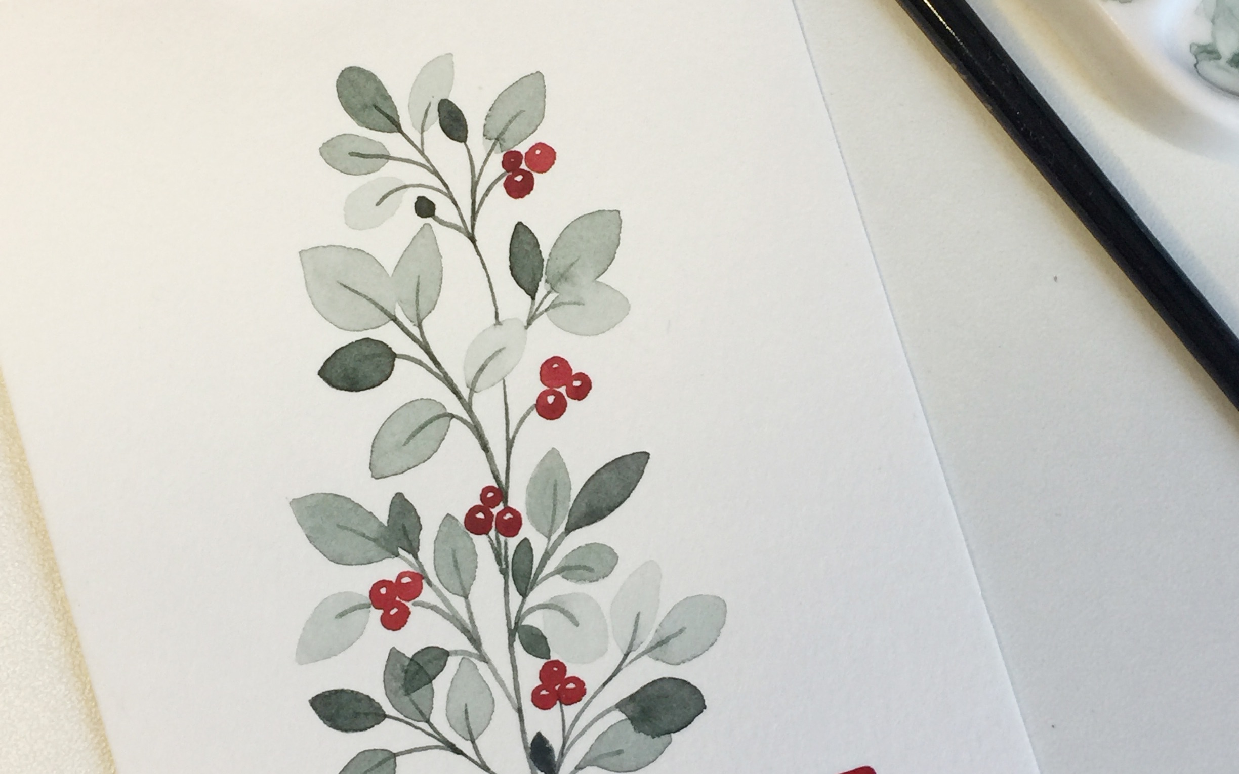 【零基础水彩】一看就会的自然系小浆果～-bili_60568643270-默认收藏