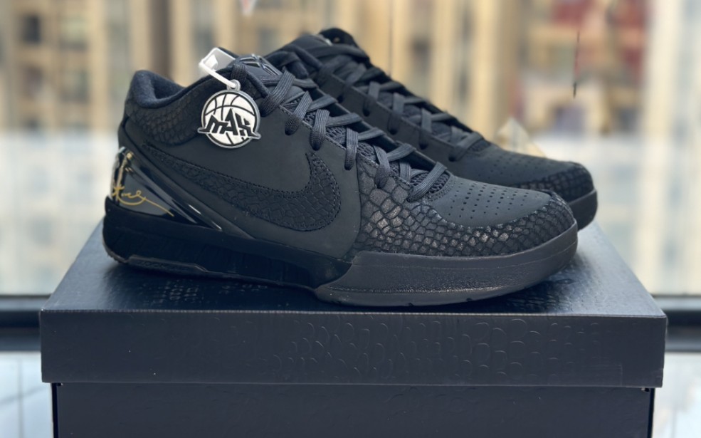 【发货实拍】nike kobe 4 protro "black mamba" 黑曼巴 黑色