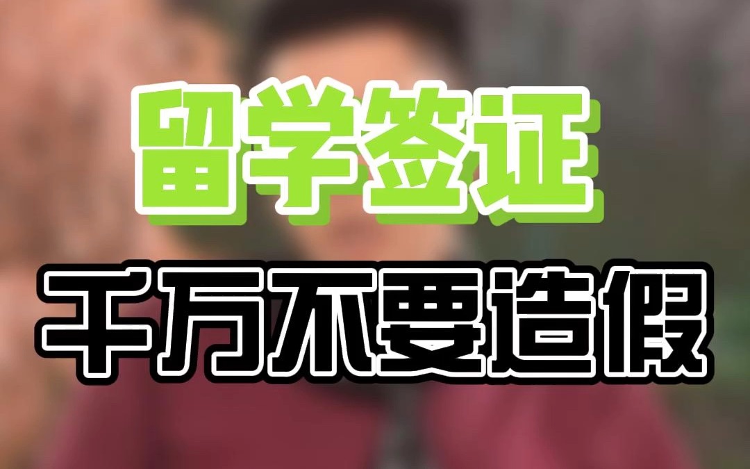 奉劝各位留学生今年签证材料不要造假,主流留学目的地签证政策可能会有变化,但被拒签影响入学怎么办?哔哩哔哩bilibili