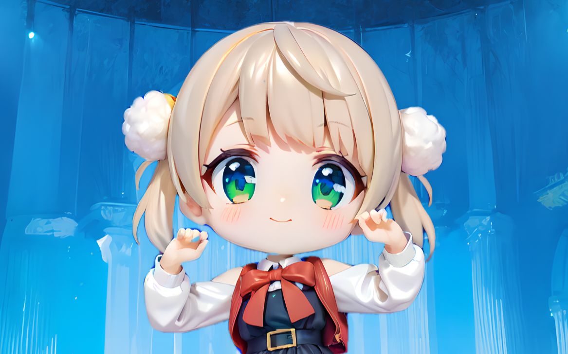 3d手办风格 重绘萝莉摇 粛聖! ロリ神レクイエム☆ 时雨羽衣