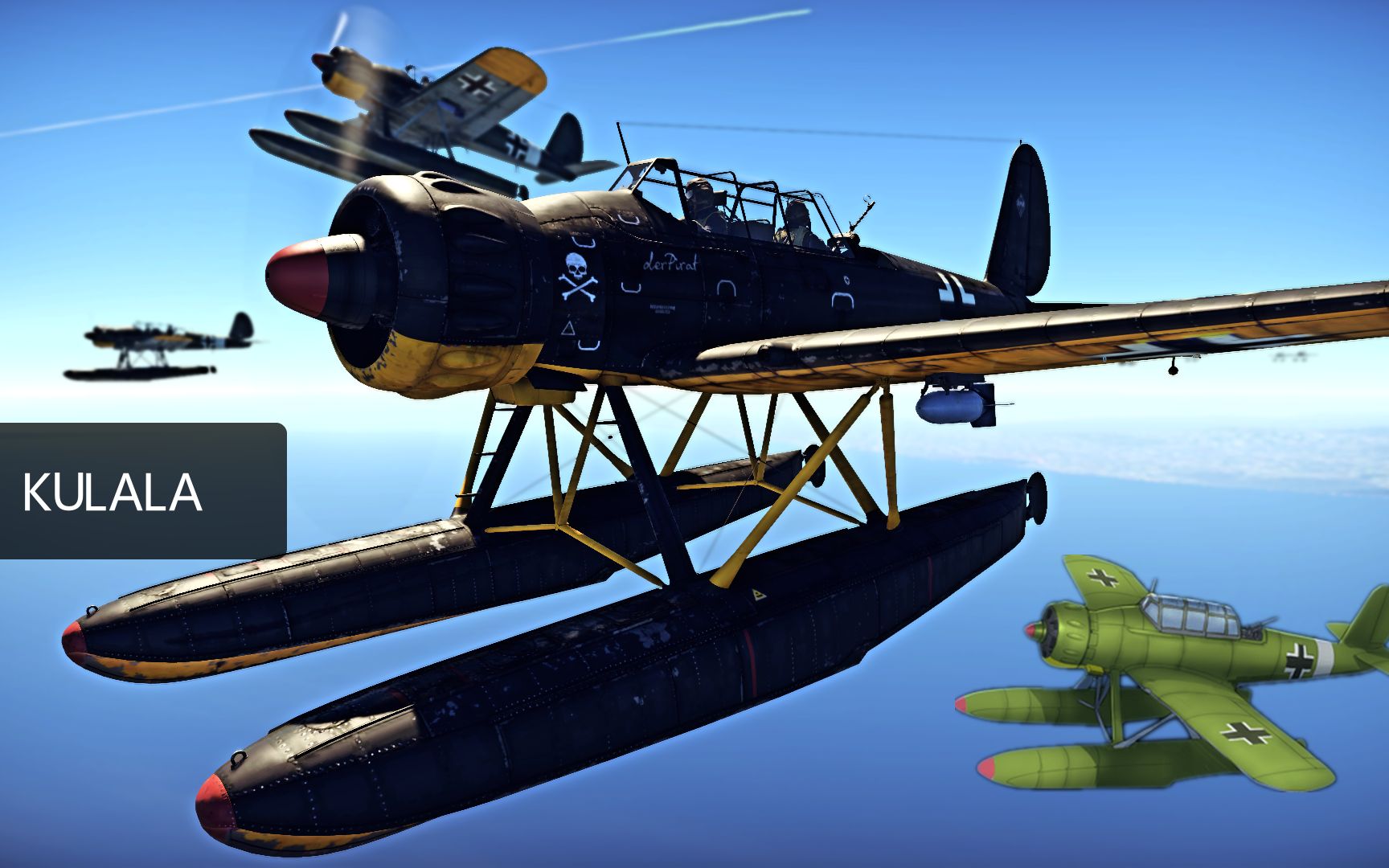 【战争雷霆】"德意志水上高达!"ar-196a3简评&实战_哔哩哔哩_bilibili