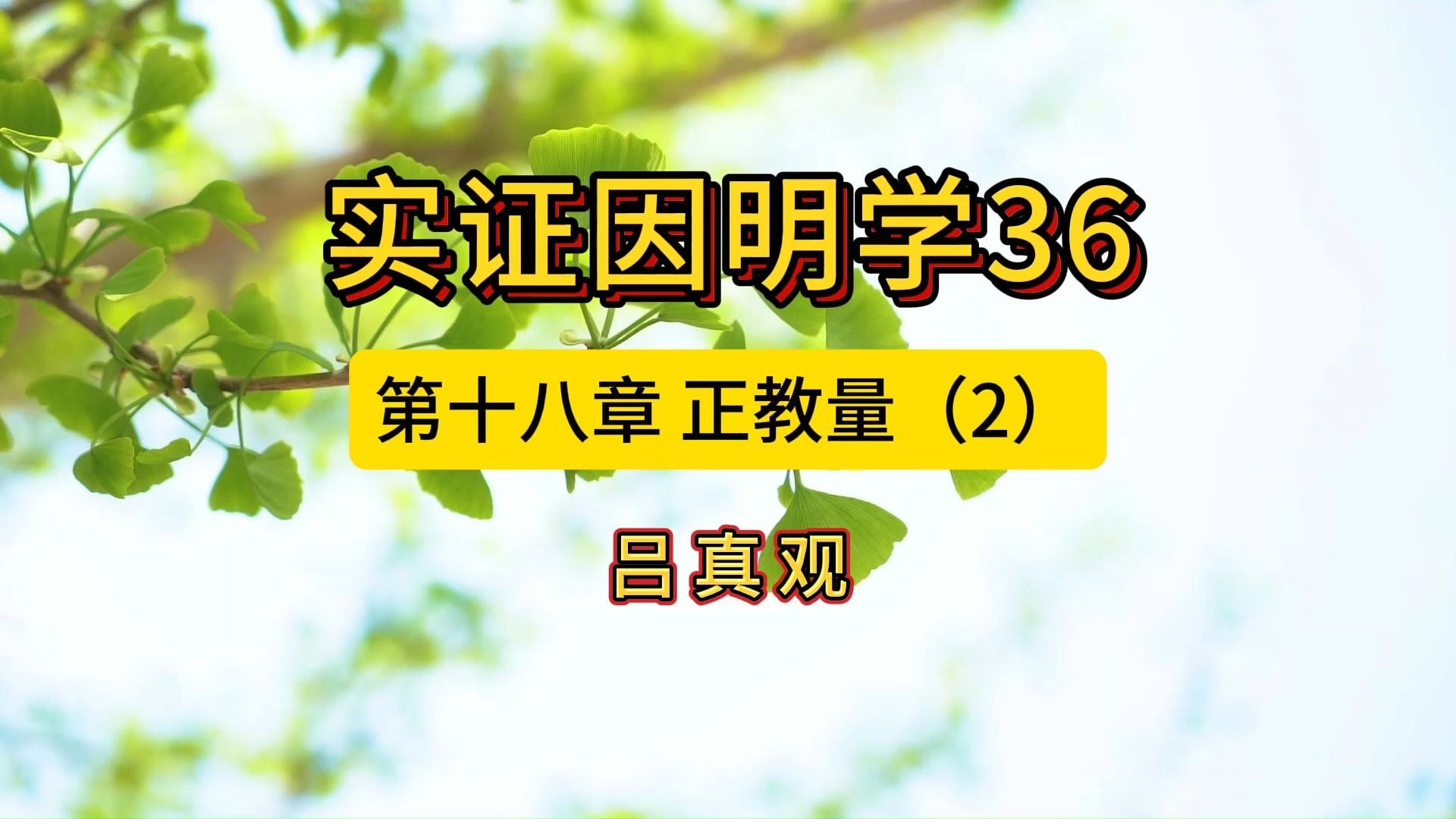 实证因明学36第十八章 正教量(2)哔哩哔哩bilibili