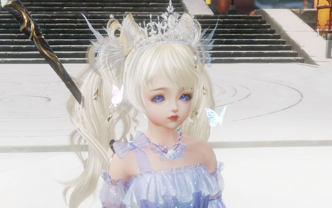 【剑网3】兔二金王冠萝莉实装,展示一个套外观的大动作