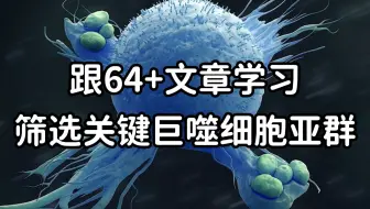 生信热点分享：跟64＋文章学习筛选关键巨噬细胞亚群。看完收获不小！
