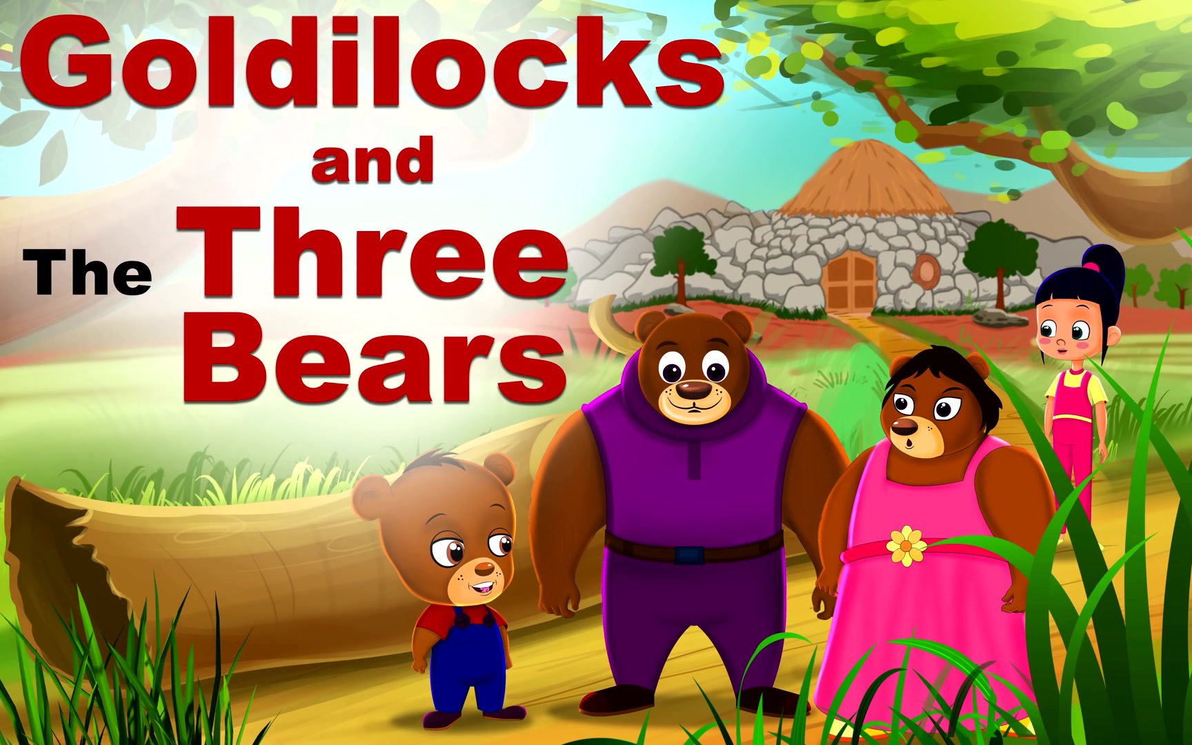 英语童话故事005  Goldilocks and the Three Bears金发姑娘和三只熊的故事哔哩哔哩bilibili