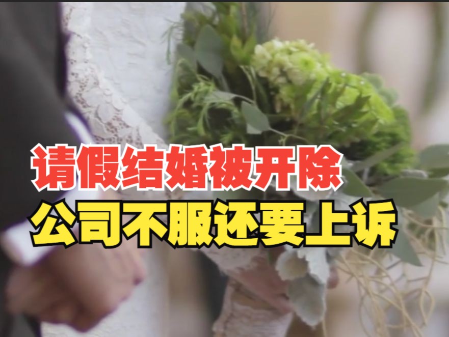 打工人婚礼前一天被拒婚假并遭辞退,法院判了以后公司还要上诉哔哩哔哩bilibili