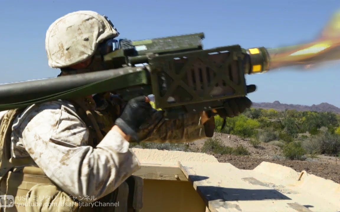 usamc fim-92 毒刺导弹发射99美国海军陆战队低空防空训练