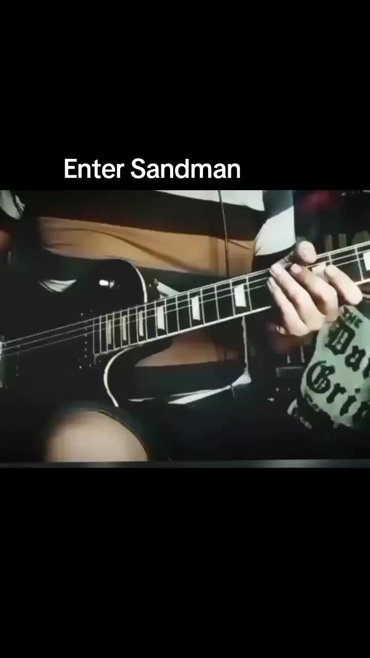 #entersandman #metallica #cover #practice #guitartok#gitarcover #solocover #gita哔哩哔哩bilibili