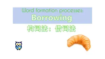 Download Video: 【语言学】 构词法：借词法 | Word Formation: Borrowing