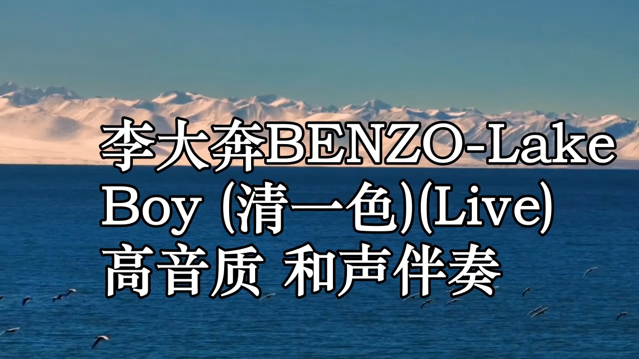 李大奔BENZOLake Boy (清一色)(Live) 高音质 和声伴奏哔哩哔哩bilibili