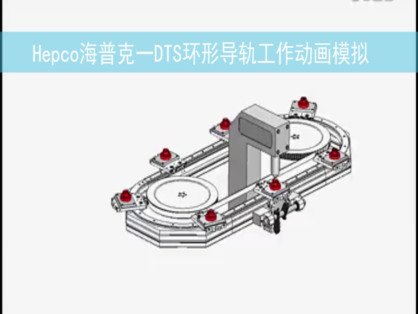 Hepco海普克一DTS环形导轨环形轨道工作原理动画模拟哔哩哔哩bilibili