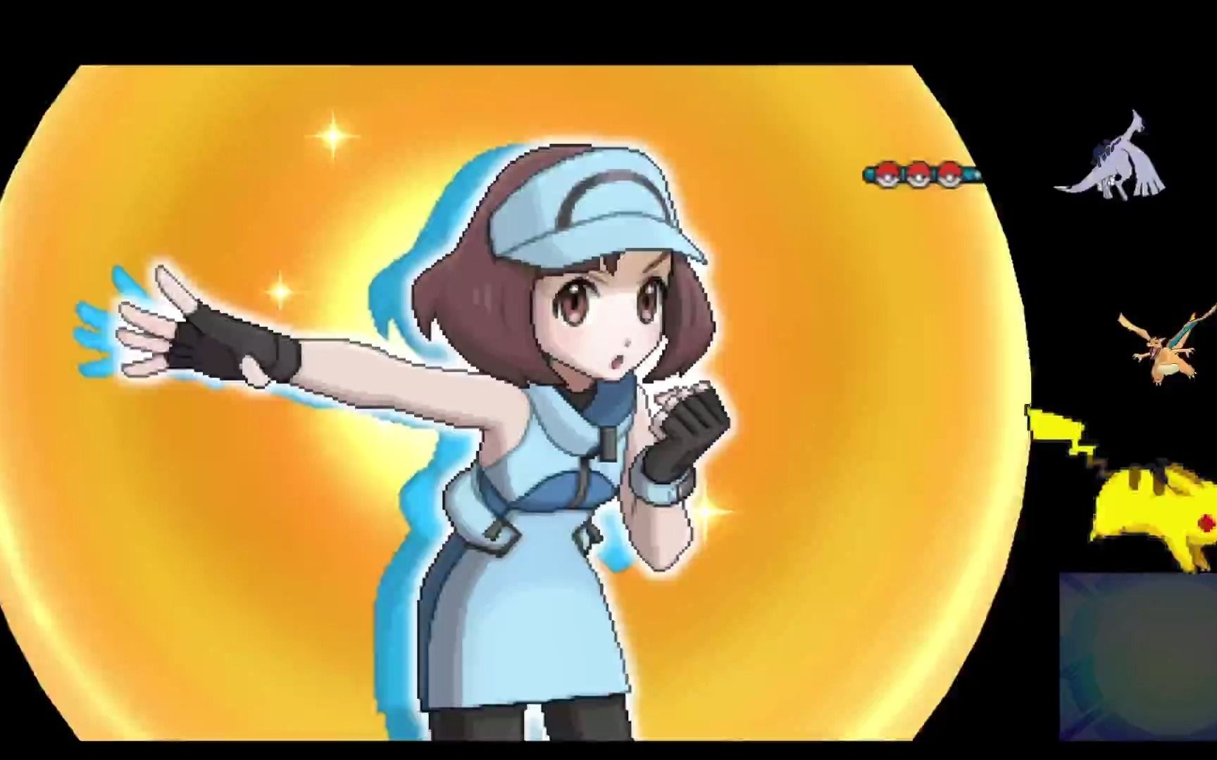 口袋妖怪究极日月银雪白熊单机版17号道路魄镇雷电云