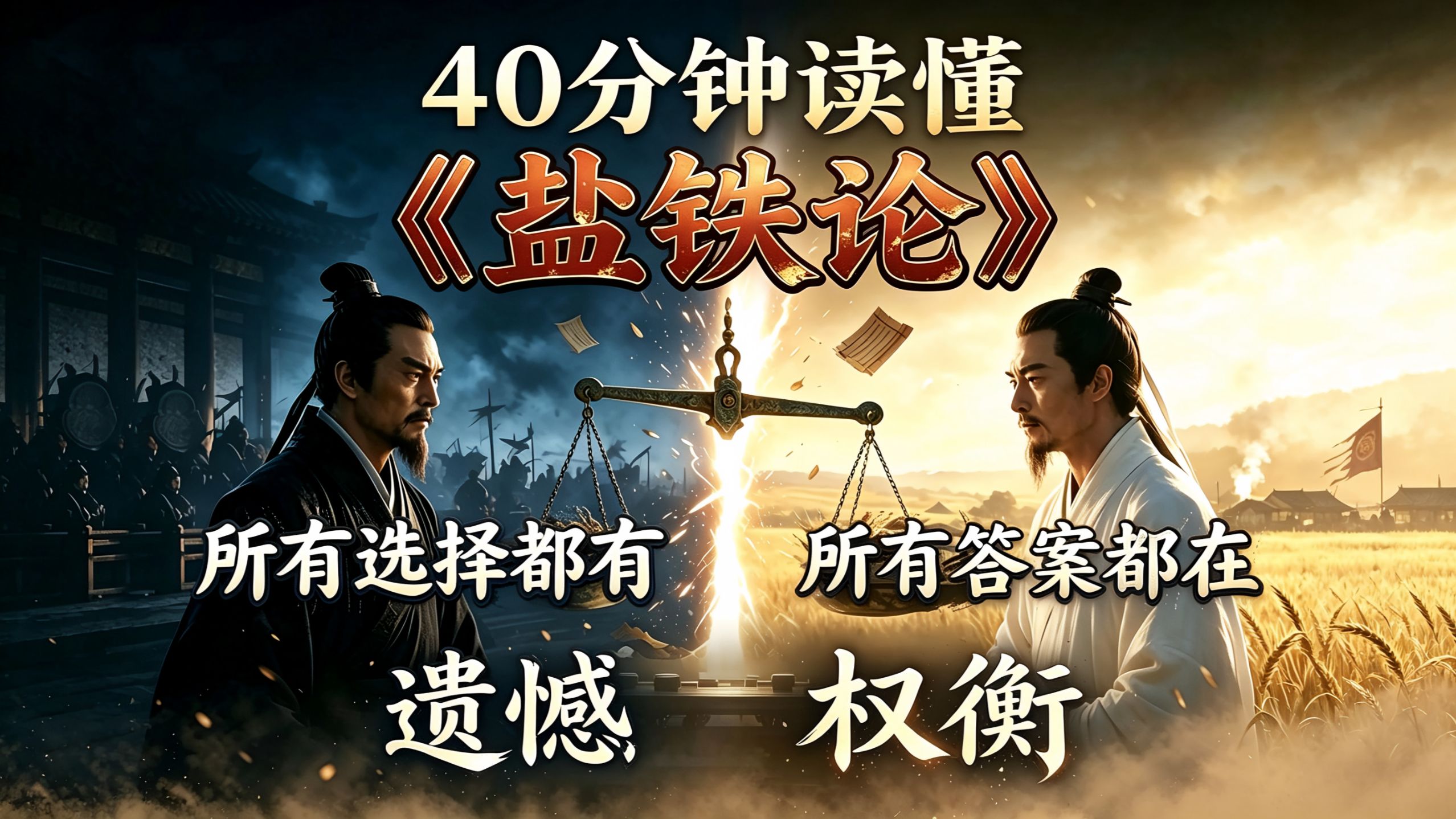 看完《盐铁论》才醒悟：成年人的世界，从来没有标准答案