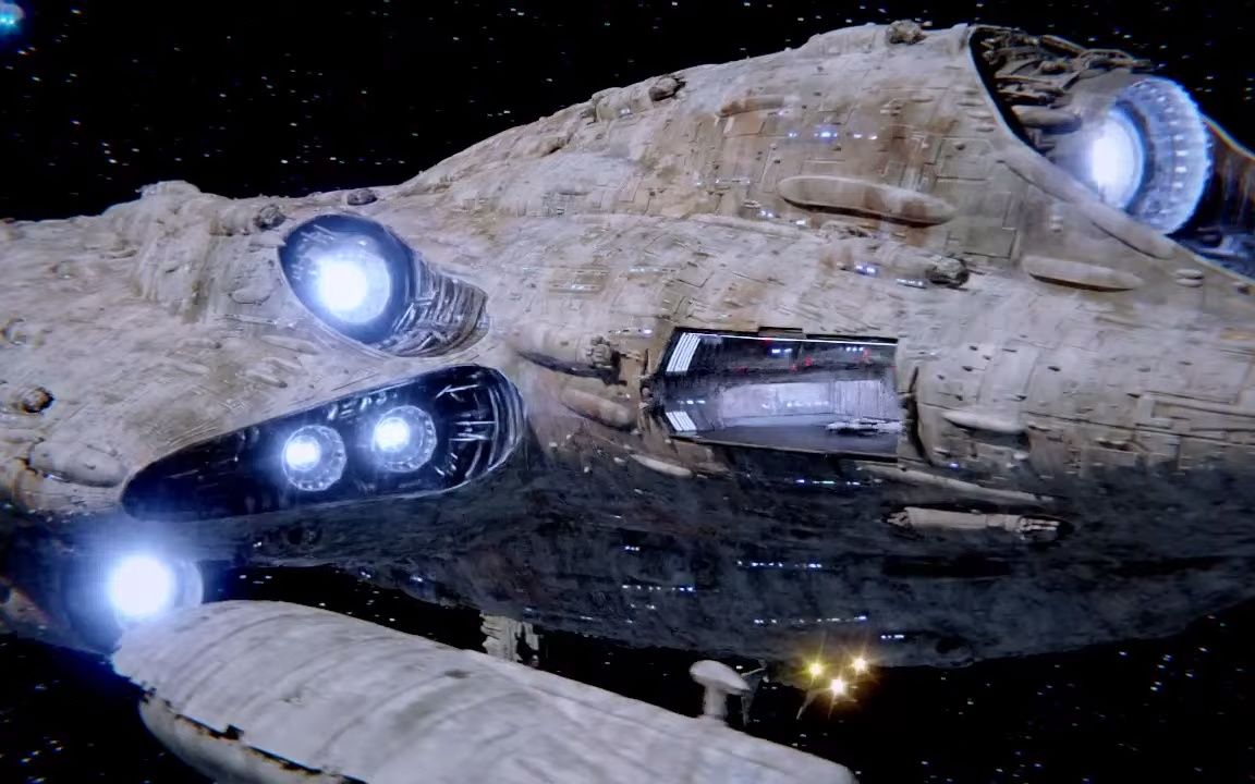 星球大战 b翼星际战斗机进入蒙卡拉马里星际巡洋舰
