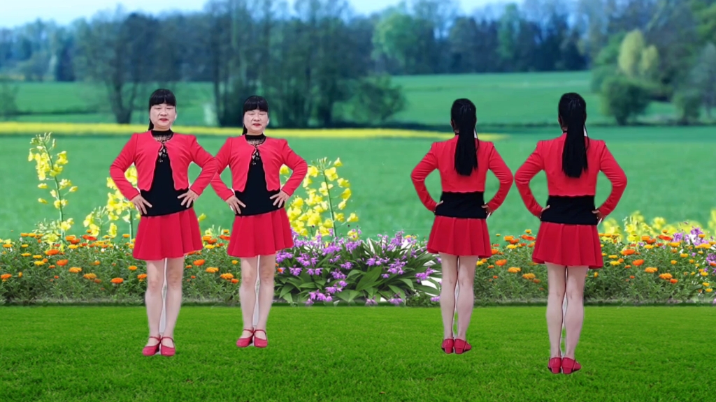 广场舞正背面演示《大眼睛》简单入门恰恰舞,好听好看适合新手