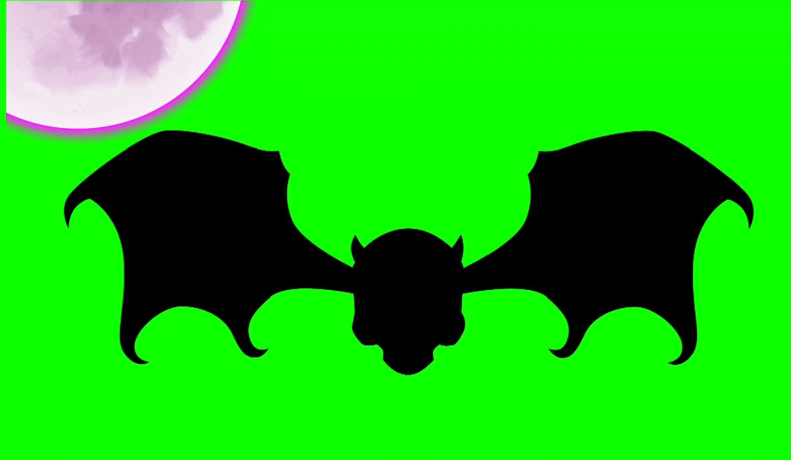 绿幕视频素材恶魔蝙蝠