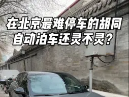 Descargar video: 在北京最难停车的胡同，自动泊车还灵不灵？#极越 01