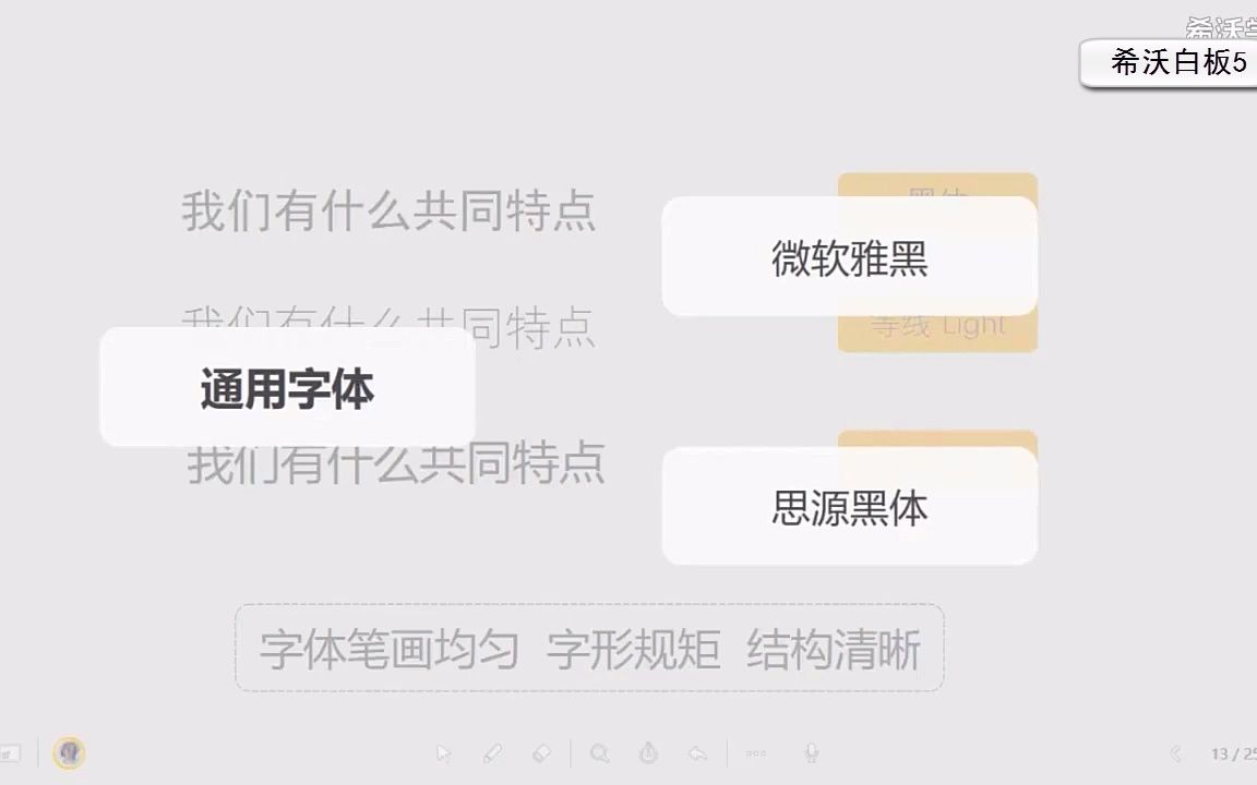 希沃白板——美化课件从改变字体开始 培训留痕哔哩哔哩bilibili