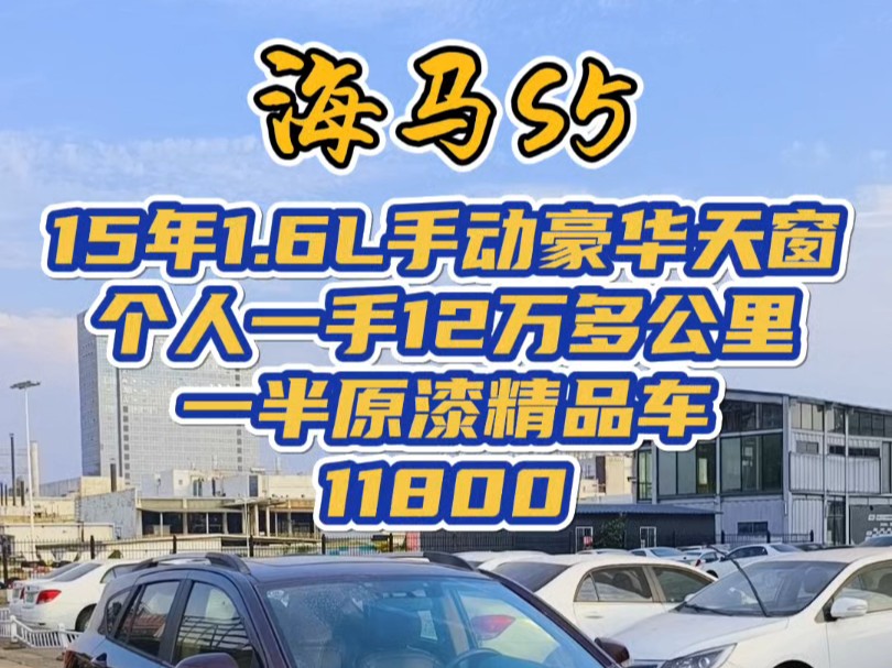 2015年 海马S5 1.6L手动豪华天窗版 个人一手车 12万多公里 一半原漆精品车 保险年审都有 国五排放 万元大块头SUV 11800 包过户提档哔哩哔哩bilibili