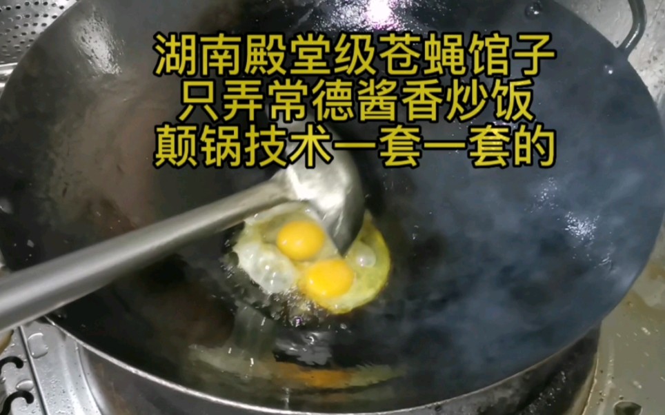 湖南殿堂级苍蝇馆子，只弄常德酱香炒饭，颠锅技术一套一套的-进锅的菜-进锅的菜-哔哩哔哩视频