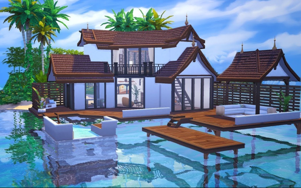 【模拟人生4速建|搬运】tropical paradise by kai bellvert