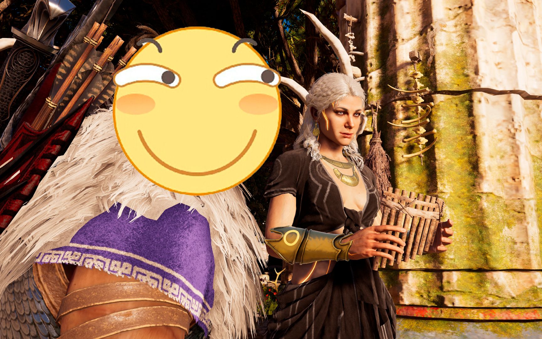 活动  【刺客信条奥德赛】使坏坏不让黑卡蒂吹口琴