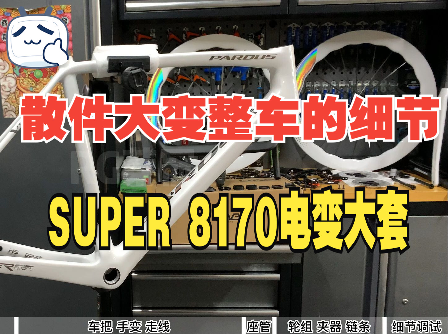 散件大变整车pardus瑞豹super 8170电变大套搭配康卡斯波浪碳轮和MT800碟片,舒适的高配置车型哔哩哔哩bilibili