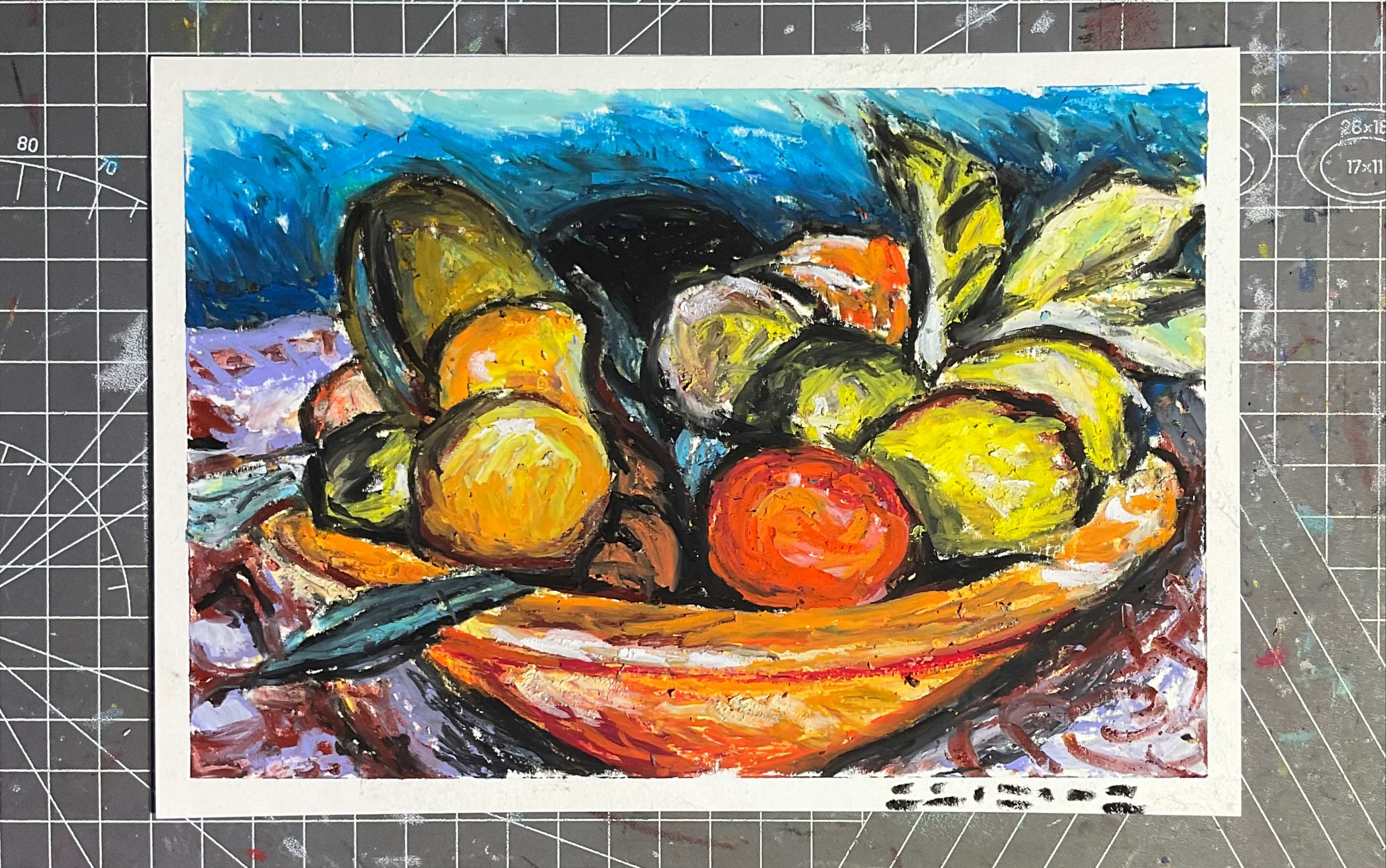 博纳尔 局部6 油画棒