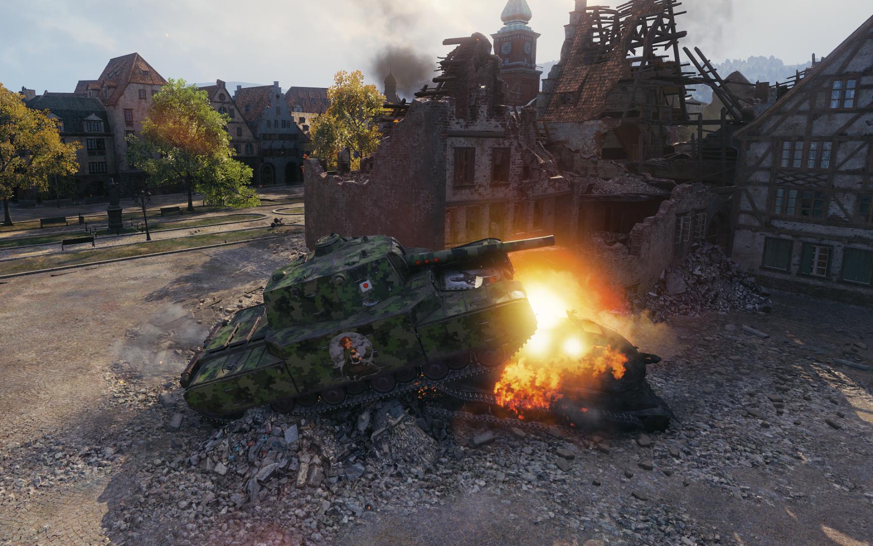 坦克世界-齐格菲防线-三环五式重战9274伤害