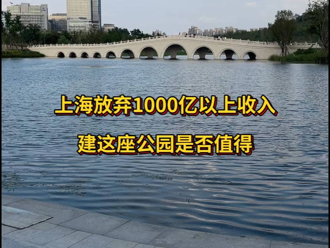 上海放弃1000亿收入,建这座公园是否值得?哔哩哔哩bilibili