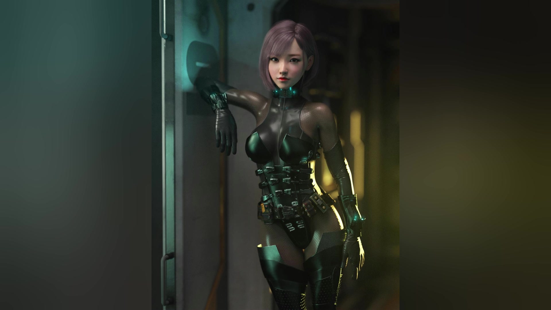 你敢信这是3d建模出来的黑丝女仆堪称人肉照相机的逼真程度真的是绝绝