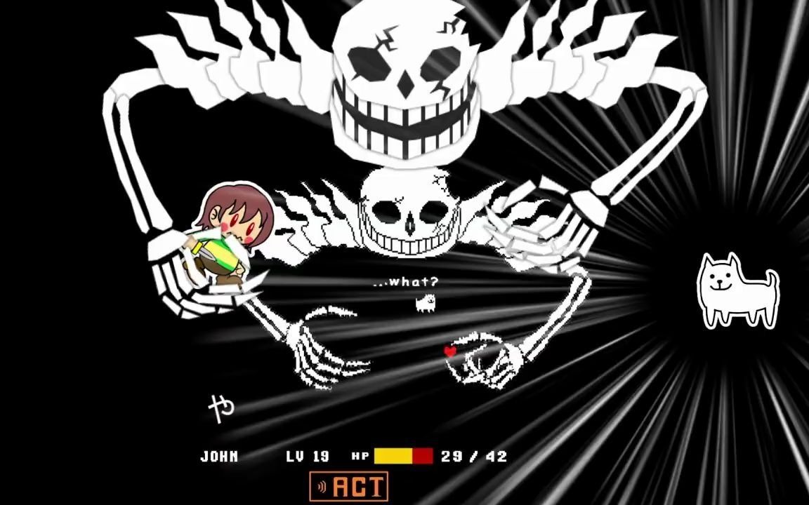 【undertale au】paper ultra-sans fight ウルトラサンズ戦【ペーパ