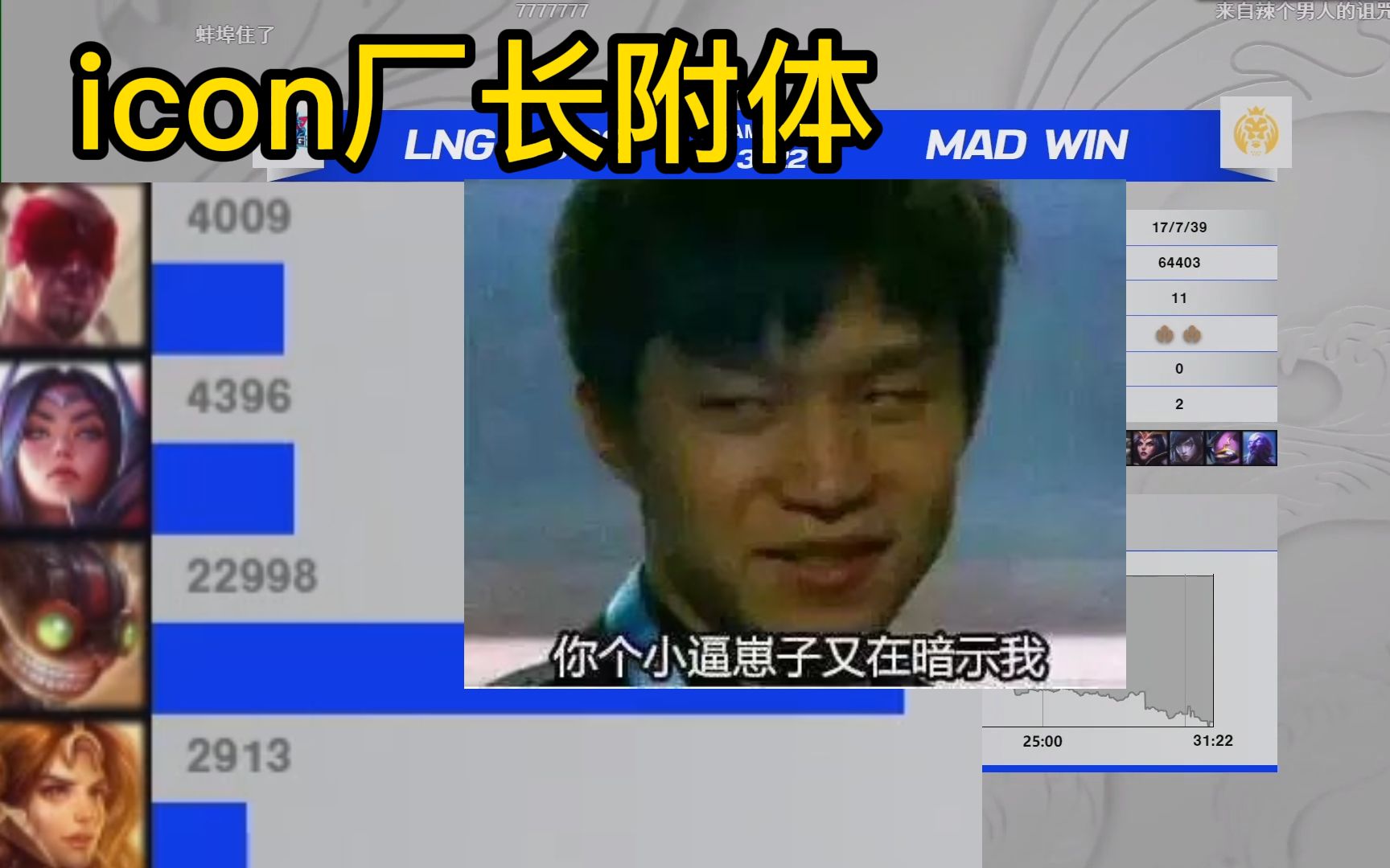 icon厂长附体打出4396!!!蚌埠住了!!!哔哩哔哩bilibili英雄联盟