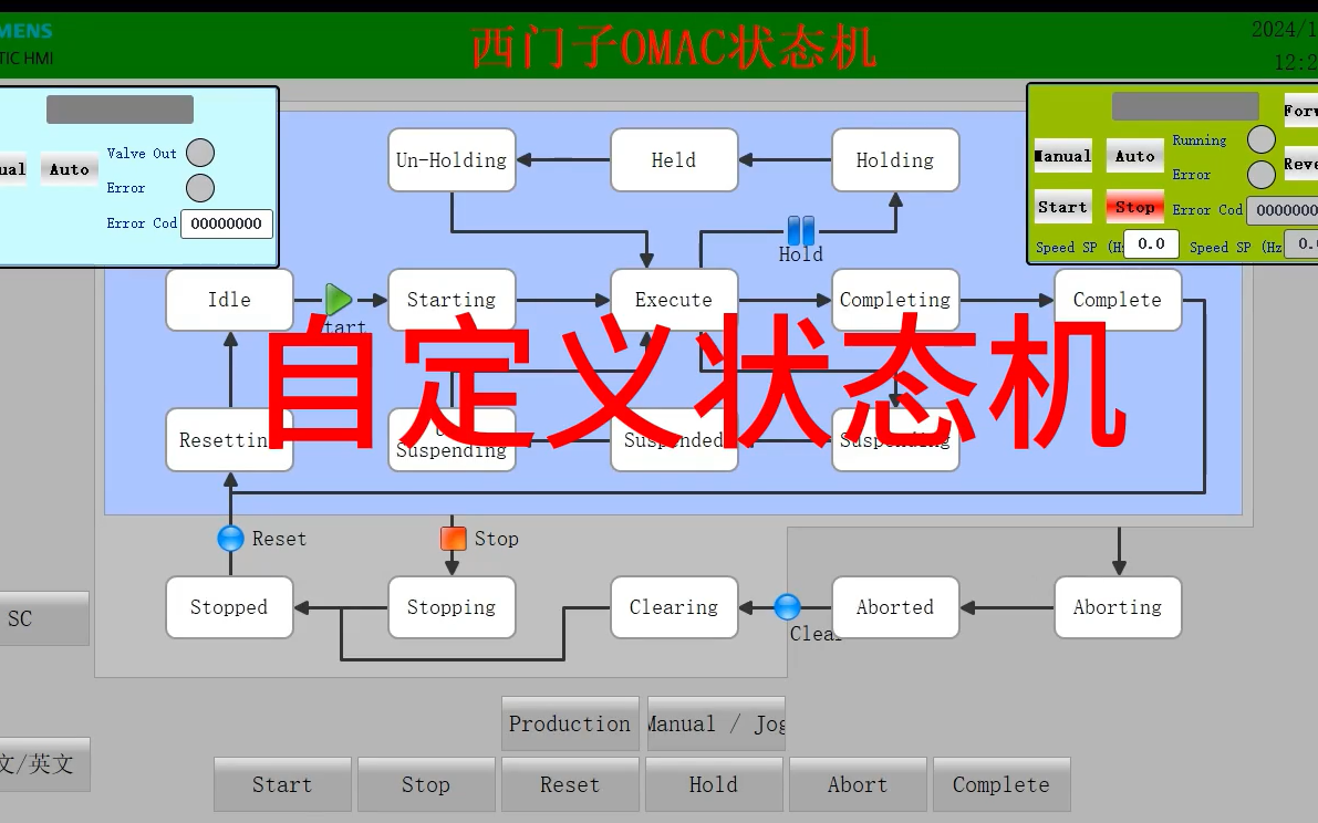 自定义的博途OMAC状态机的程序演示哔哩哔哩bilibili