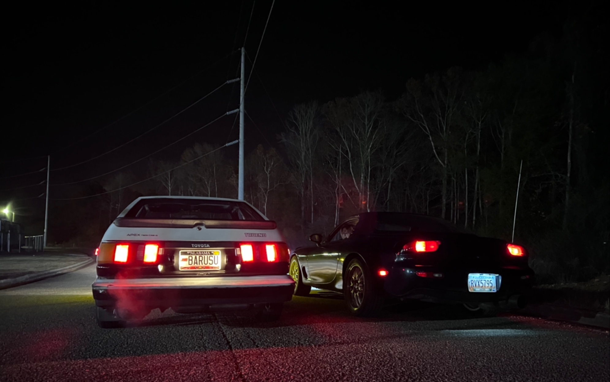 [图](非法） AE86 vs Rx7 FD 山路 封闭拍摄