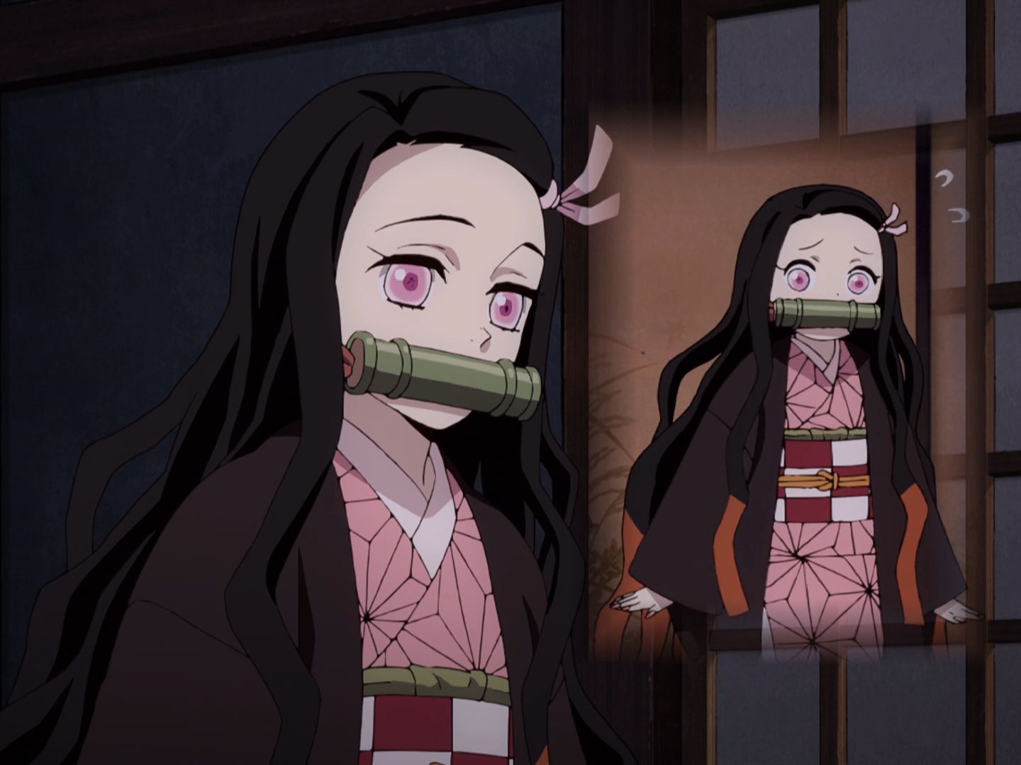 关于祢豆子起床后不知所措的一天