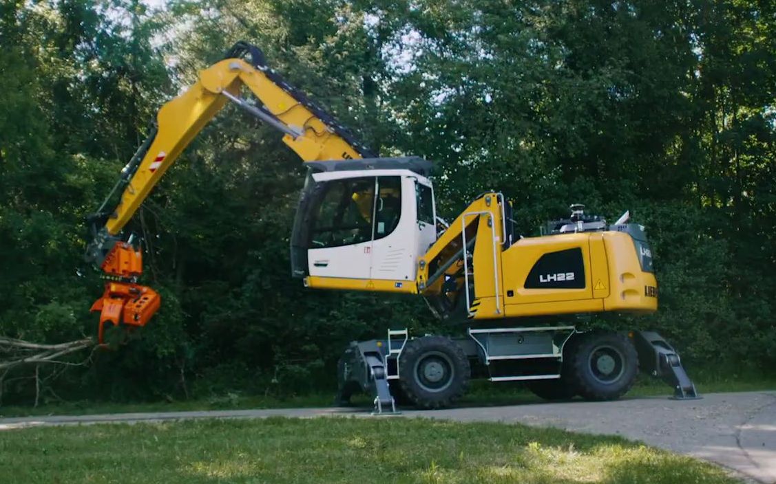 利勃海尔 liebherr lh22m 伐木机