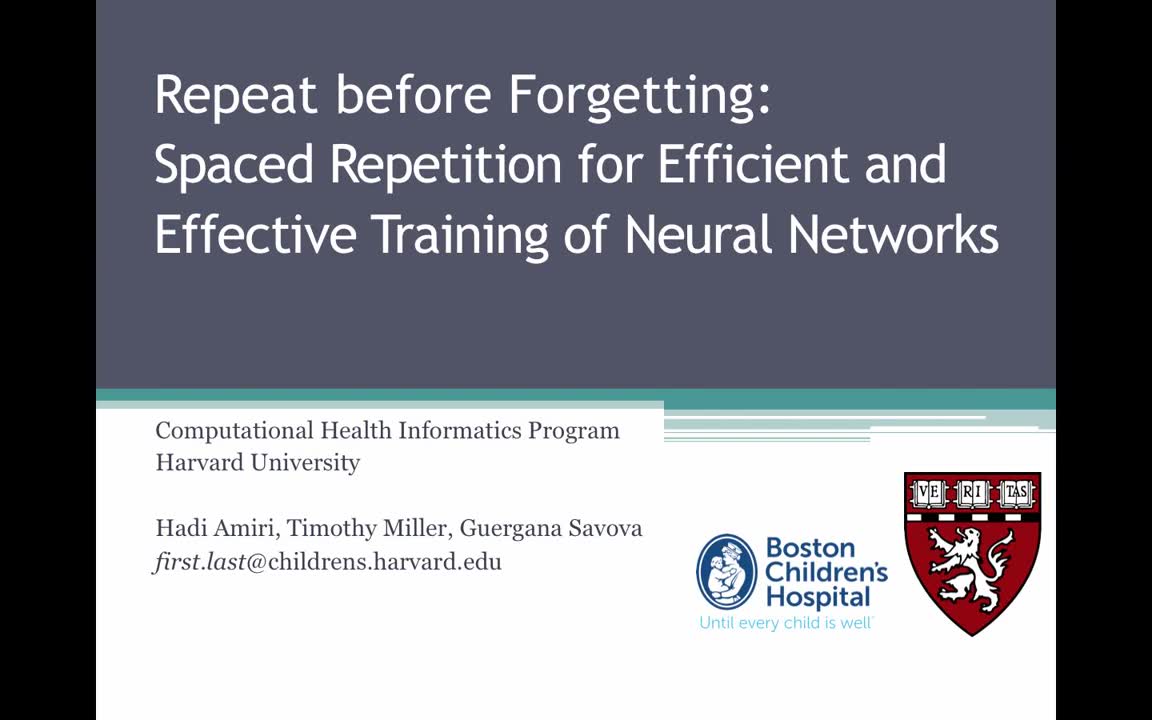 emnlp 2017 talk, spaced repetition for efficient and effective