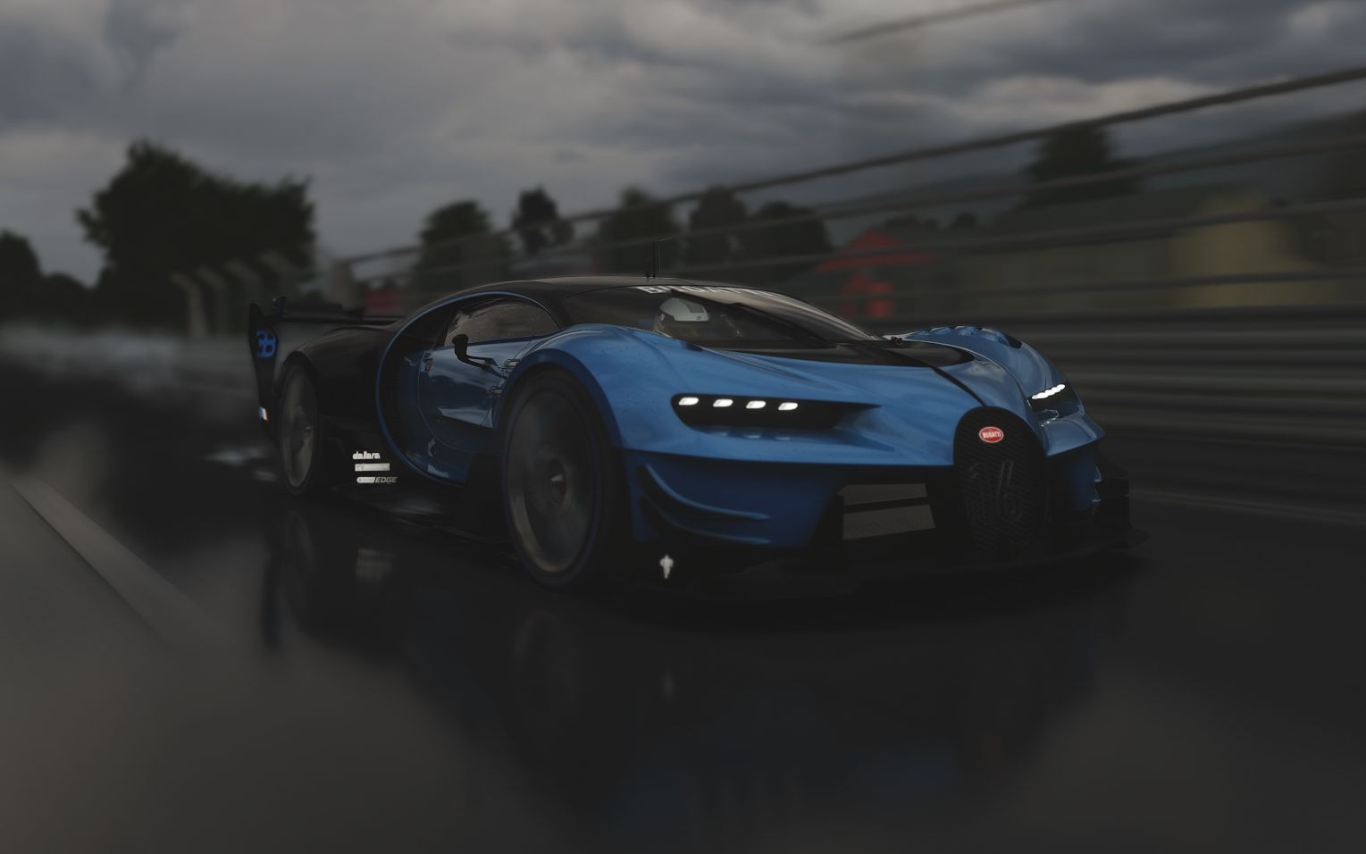 【神力科莎】布加迪vgt在雨中的勒芒狂飙