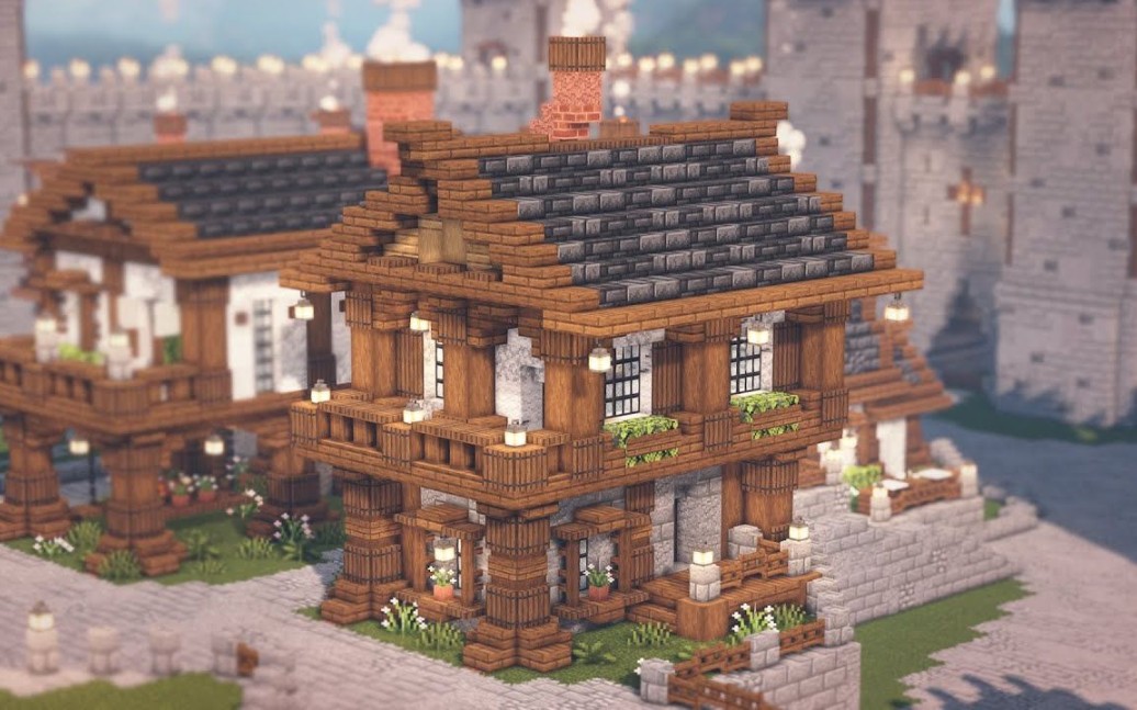 中世纪小旅馆包含内饰