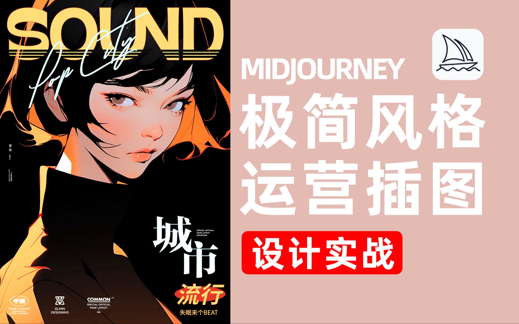 Midjourney极简风格超越潮流的运营插图哔哩哔哩bilibili