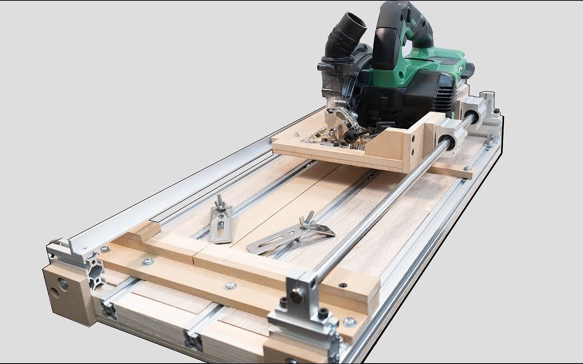 做工具改良版手持圆锯改光轴轨道锯转自smallspacediy