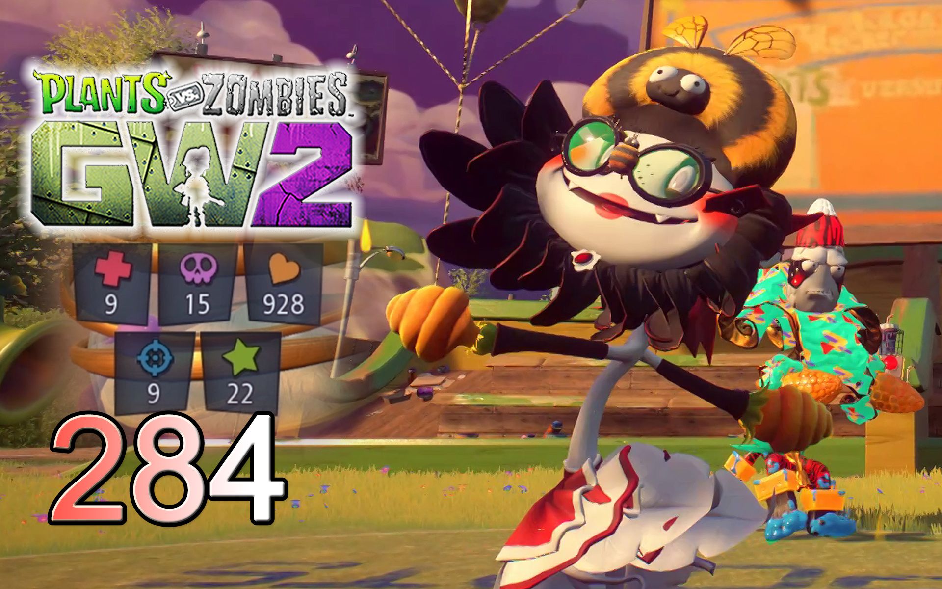 [图]【PVZ花园战争2】 EP. 284 吸血向日葵榨干僵尸