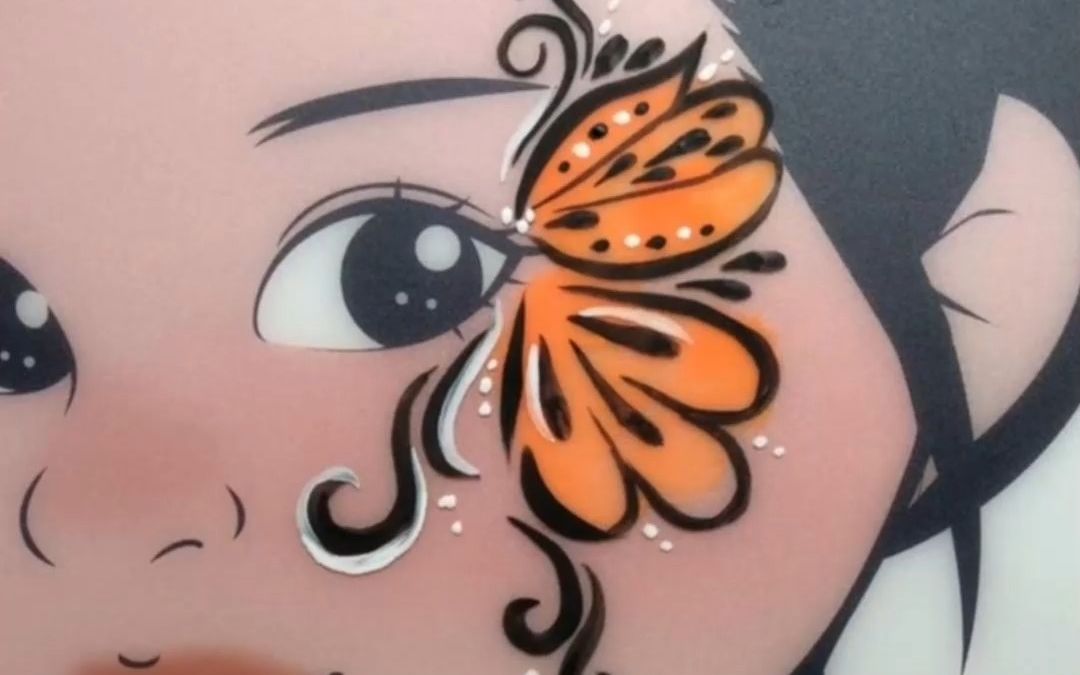 眼角彩绘妆容,教你手绘蝴蝶妆