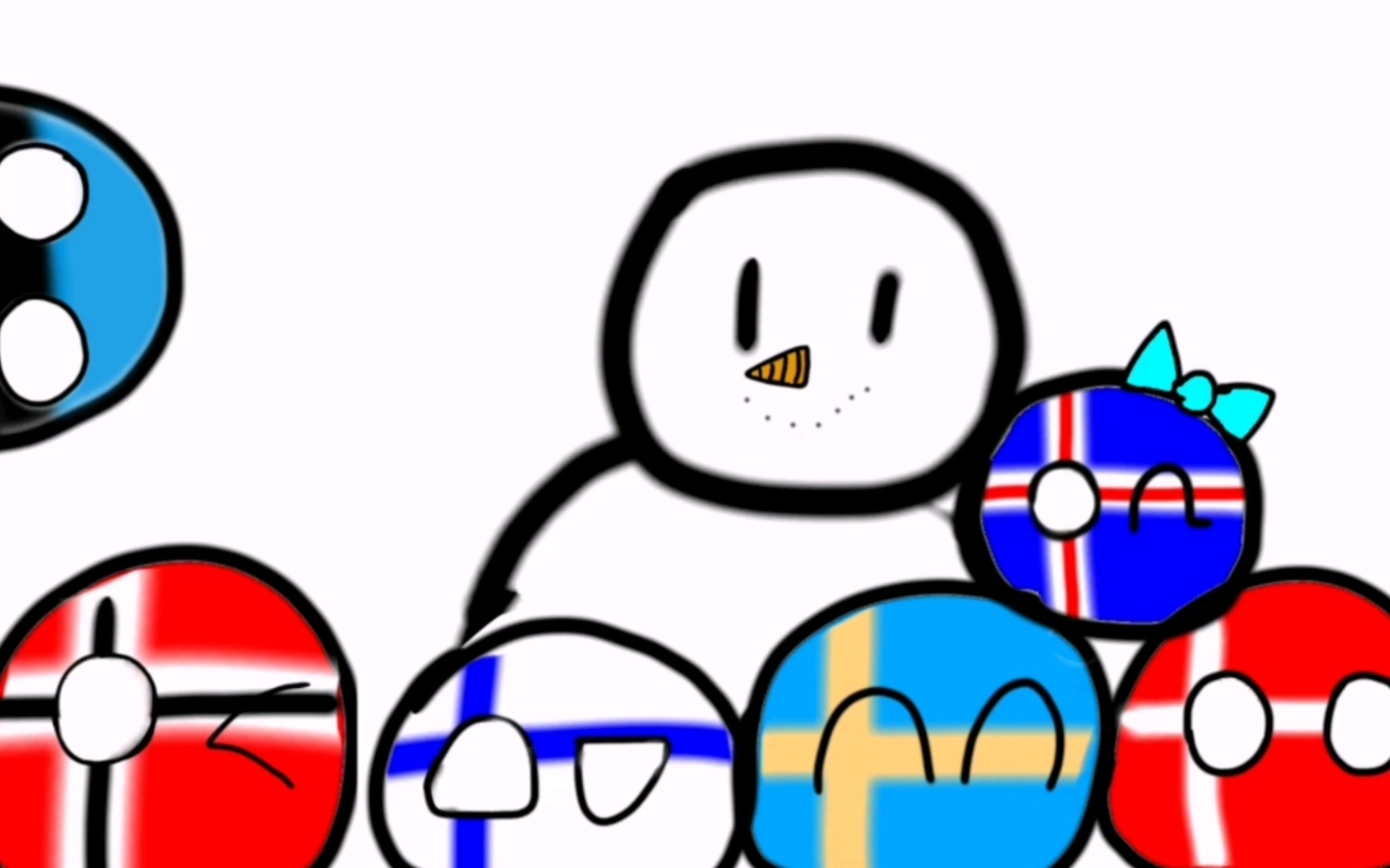 【波兰球】【指绘】北欧五国