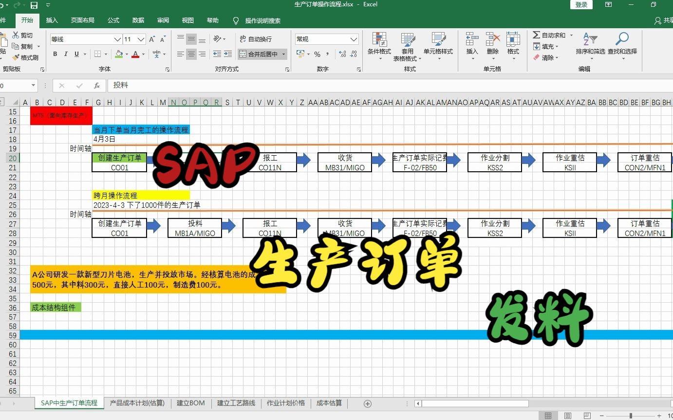 2.SAP生产订单发料 01哔哩哔哩bilibili