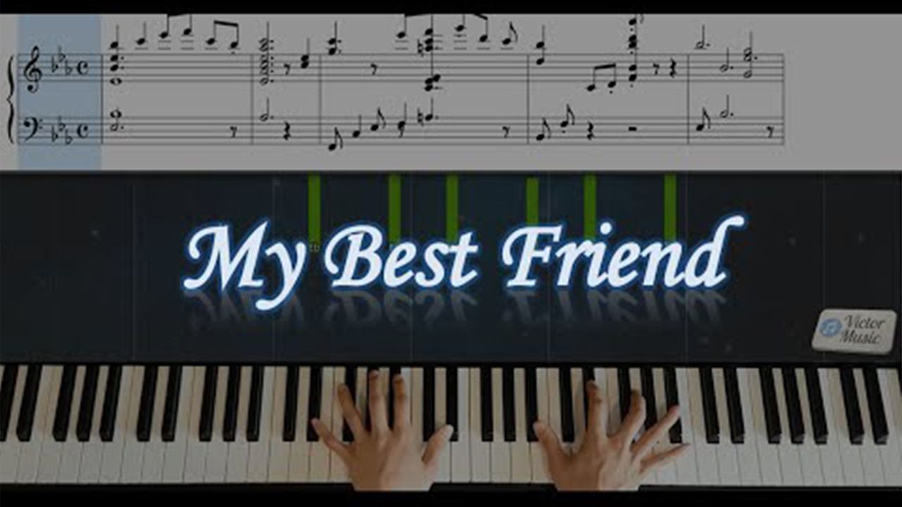 最知心的朋友  钢琴伴奏 My Best Friend  Piano tutorial Instrumental哔哩哔哩bilibili